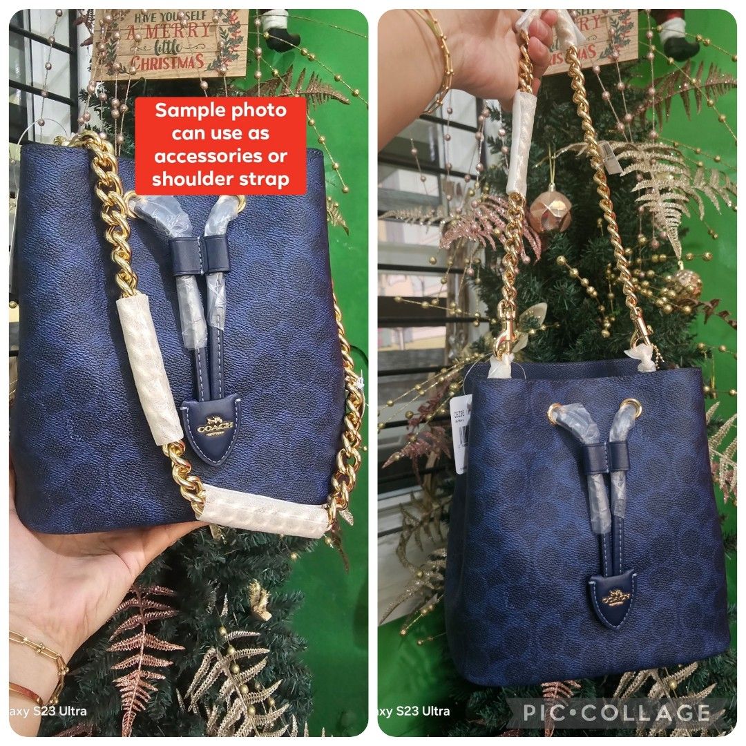 Chunky Chain Strap (Category: Luxury Bags & Wallets) located in Cavite. Submitted by maeforbes031863 (Listing ID 1465465771, Image 1). Description: Chunky Shoulder Strap 2pcs Silver 5pcs Gold .