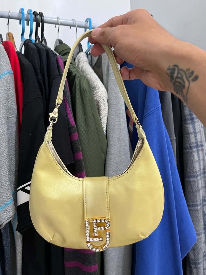 Cindy Satin Hobo Bag (Category: Luxury Bags & Wallets) located in Manila. Submitted by zenwind_3cdc42 (Listing ID 1465407365, Image 1). Description: Les Petits Joueurs Cindy Baguette Bag √ • Cindy Satin Hobo Bag • Material: 100% Satin outer fabric with smooth lamb leather interior lining • Includes original white branded drawstring dust bag. • ₱800 phpBelow SRP • Payment thru Gcash // Cash • Ship via j&t lalamove door to door.