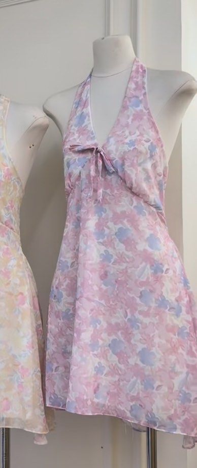 Floral Halter Dress (Category: Dresses) located in Pasig City. Submitted by louisers (Listing ID 1465409475, Image 3). Description: - Brand: Closet Shop 888 - Bought thru BKK Pasabuy - Details: Stretchy smocked back panel - Length: Flowy mini skirt - Body frame: Medium Used once only. Open to negotiation 😊.