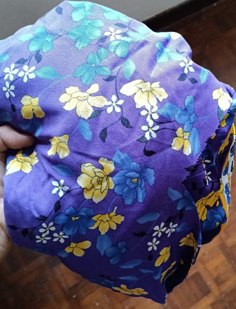 Cloth (Category: Other Tops) located in Singapore. Submitted by 8cherries8 (Listing ID 1465435821, Image 8). Description: batik cloths are rough texture purple cloth is smooth around $10 per pc, depend.