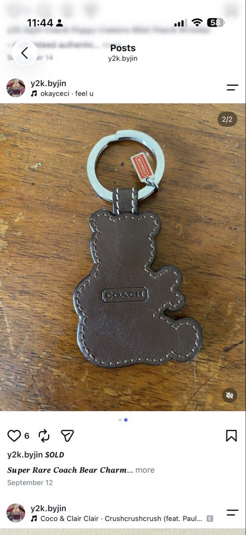 Coach Rare Bear Bag Charm (Category: Luxury Accessories) located in General Santos City (Dadiangas). Submitted by thriftqueen5897 (Listing ID 1465543006, Image 2). Description: .
