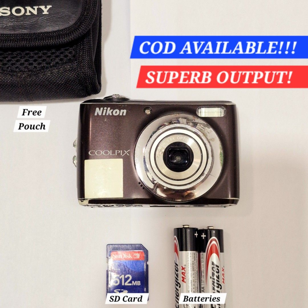 (COD AVAILABLE!!!) Nikon Coolpix 2000 Digicam (Category: Cameras) located in Caloocan City. Submitted by konan_11359 (Listing ID 1465476590, Image 1). Description: (COD AVAILABLE!!!) Nikon Coolpix 2000 Digicam WHY CHOOSE THIS: ♡ Malakas na Flash ♡ Malinaw na output ♡ Many modes to play with. ♡ Matagal malowbat (depends sa batt) ♡ Smooth control and picture ♡ Slim and Compact ♡ Vintage Video from cam ♡ Vintage cam feel ♡ Almost No issue Condition: