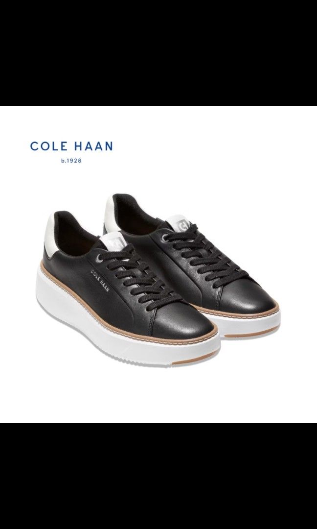 Cole Haan black leather sneakers (Category: Sneakers) located in Quezon City. Submitted by wps_is_phls (Listing ID 1465384522, Image 1). Description: super lightly used bought for 8,500 size US women 6.5c.