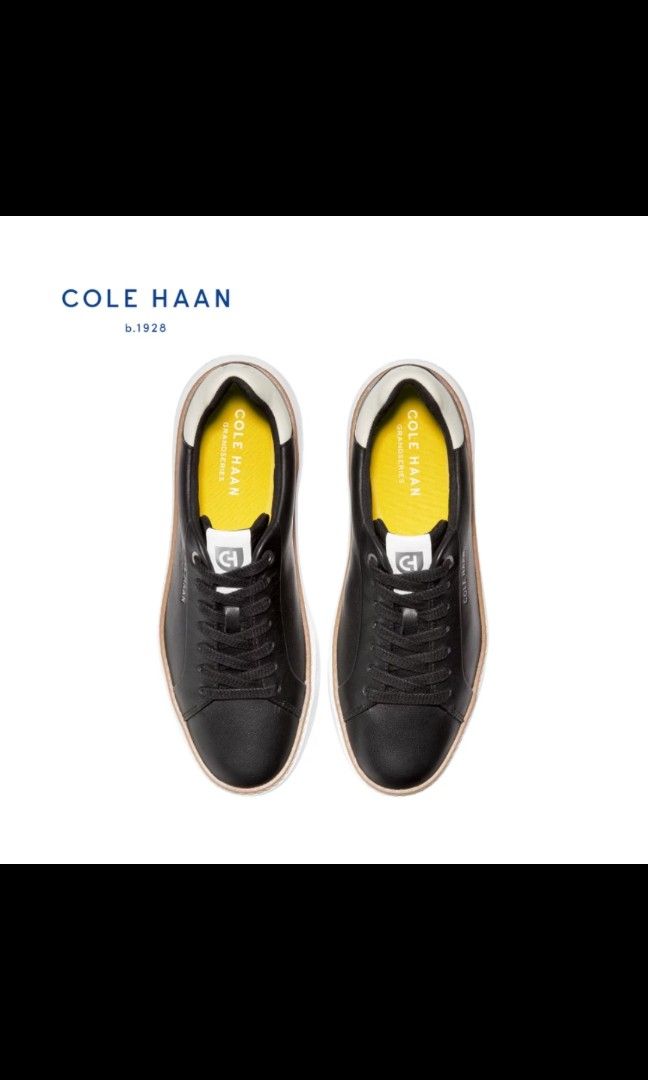 Cole Haan black leather sneakers (Category: Sneakers) located in Quezon City. Submitted by wps_is_phls (Listing ID 1465384522, Image 2). Description: super lightly used bought for 8,500 size US women 6.5c.