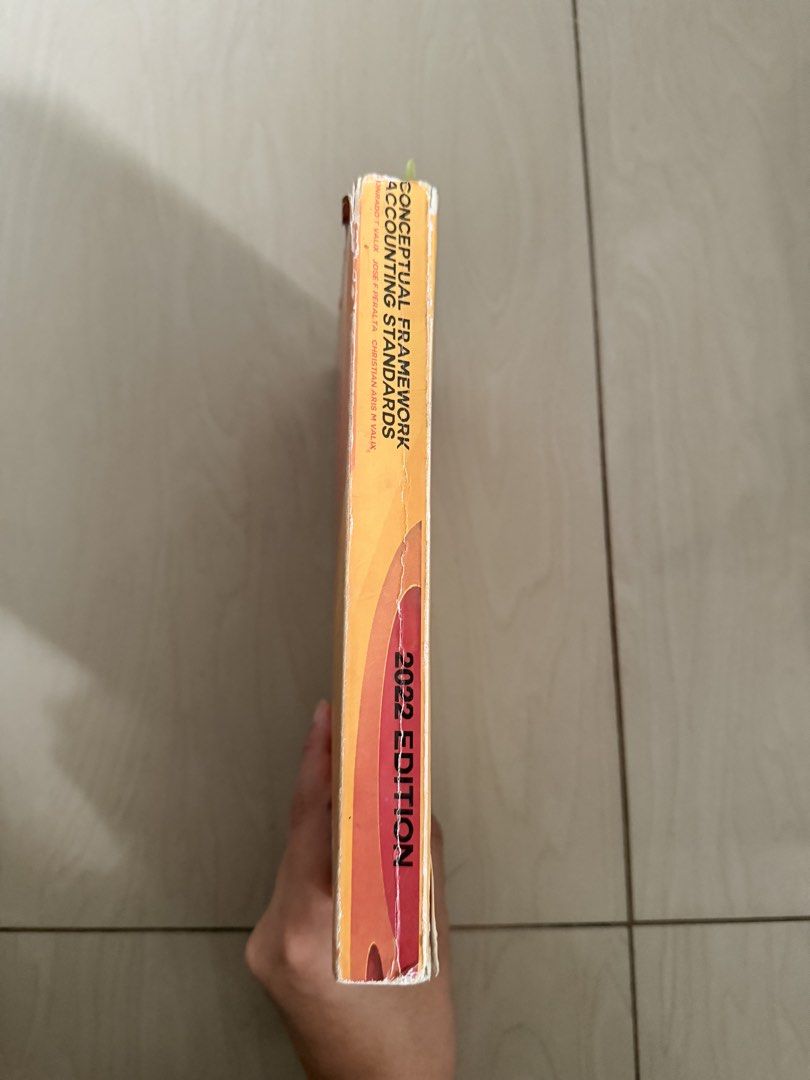 Conceptual Framework and Accounting Standards 2022 Edition Valix (Category: Textbooks) located in Imus. Submitted by lxz.preloved (Listing ID 1465428040, Image 2). Description: - Title: Conceptual Framework and Accounting Standards - Authors: Conrado T. Valix, Jose F. Peralta, and Christian Aris M. Valix - Edition: 2022 - Topics Covered: Accounting policies, estimates, inventory valuation, and financial statement reporting - Condition: Softcover 