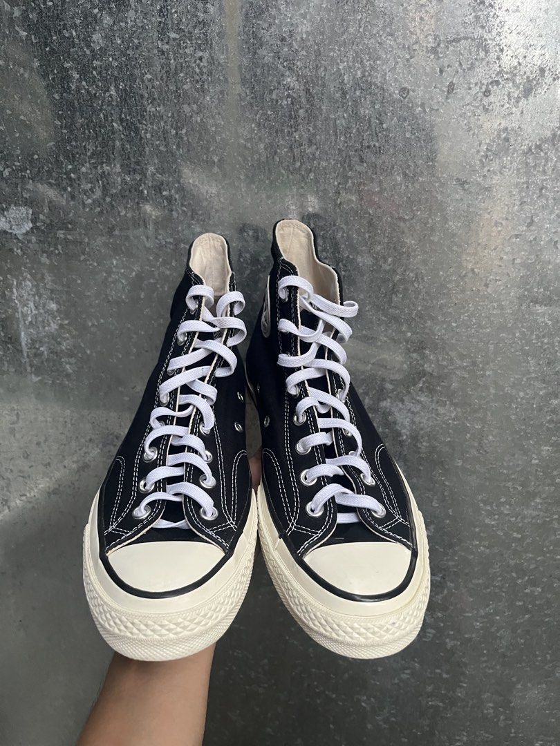 Converse Chuck 70s High-top (Category: Sneakers) located in Marikina City. Submitted by azaero (Listing ID 1465490205, Image 2). Description: Size Men’s US 8.5 / cm 27 / Euro 42 Excellent Condition Replaced Shoe lace.