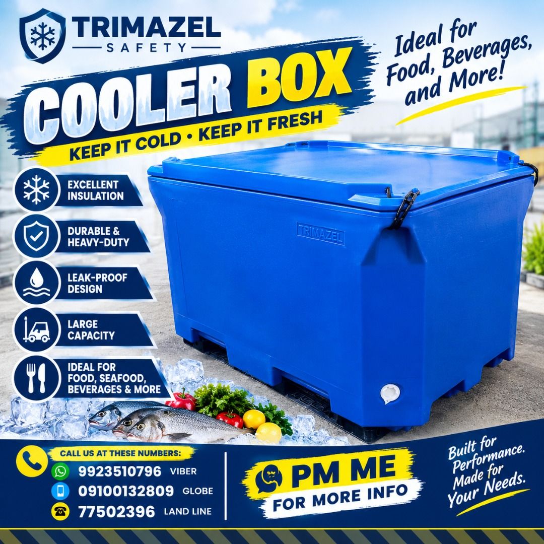 COOLOR BOX (Category: Looking For) located in Paranaque City. Submitted by buynowbilikanow (Listing ID 1465436005, Image 1). Description: ✅ Guaranteed lowest price ✅ Quality products ✅ Big discount for bulk orders ✅ 100% LEGIT TRUSTED SUPPLIER! ✅ With Complete Legal Documents ✅ BIR Registered We Supply All Kinds Of PPE Supplies, Raincoat, Hard Hat, Cooler Box, Plastic Trash Bin, Road Barriers, Kayak Boats, Crystal Kayak, Traffic Cone, T-Bollards 