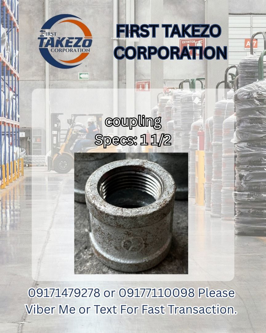 coupling Specs: 1 1/2 (Category: Everything Else Others) located in Manila. Submitted by joeyroque09 (Listing ID 1465385587, Image 1). Description: coupling Specs: 1 1/2.