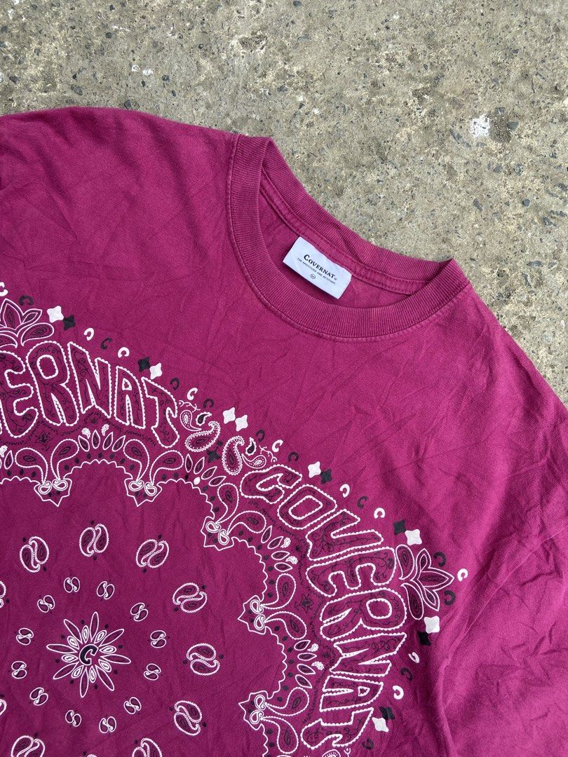 COVERNAT BANDANA GRAPHIC TEE (Category: Tshirts & Polo Shirts ) located in Davao. Submitted by re.wornn (Listing ID 1465477308, Image 2). Description: •MEDIUM W20 L25 •EXCELLENT CONDITION 🏷️380 ADD SHIP 📩DM.