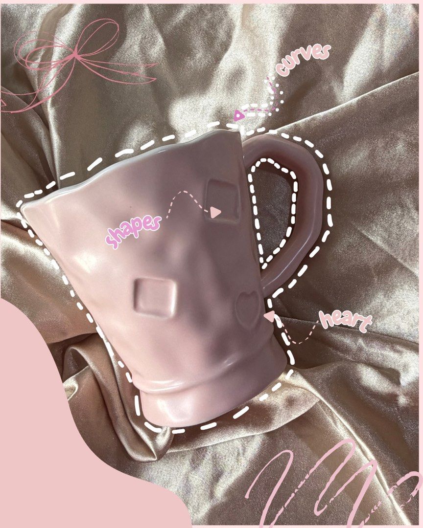 Cozy Pink Cute Mug (Category: Coffee & Tea Tableware) located in Manila. Submitted by mugandsips (Listing ID 1465526153, Image 1). Description: Cozy Pink Cute Mug Brandnew Condition No Dents Price- 250.00 Location- South Caloocan Courier- Lalamove/ J&T .