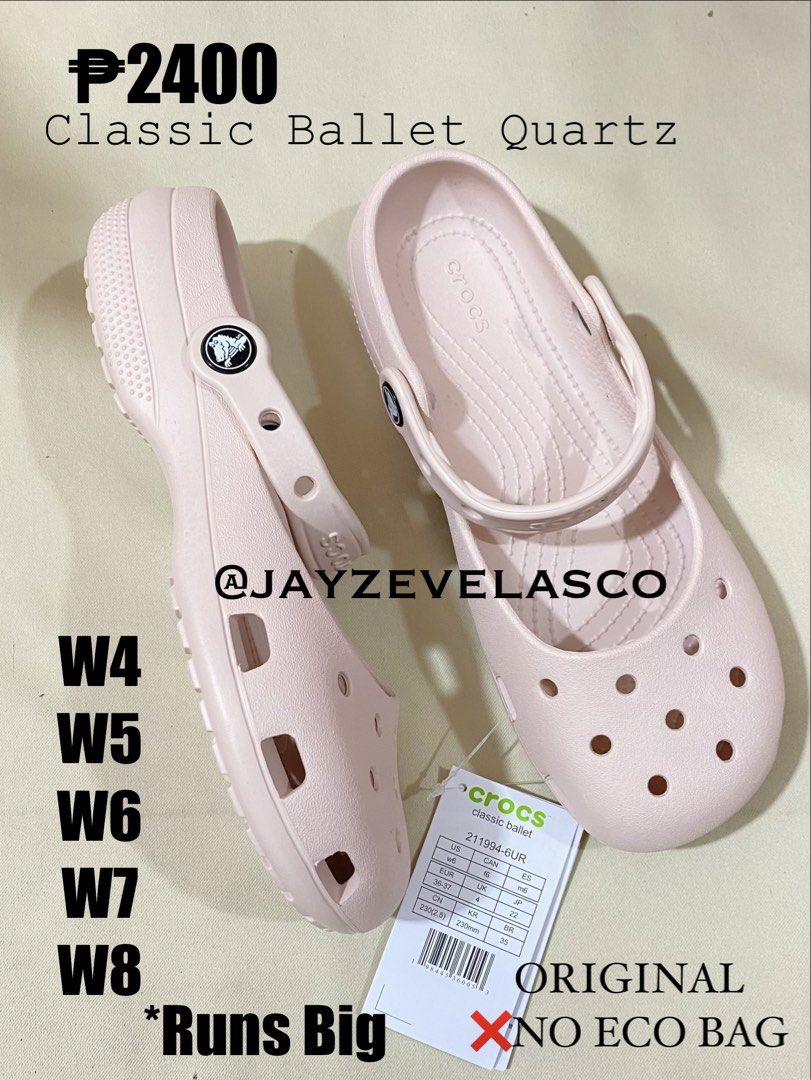 Crocs Classic Ballet Flat (Category: Flats & Sandals) located in Marikina City. Submitted by jayzevelasco (Listing ID 1465531677, Image 3). Description: ₱2400 Original Original 📍Marikina.