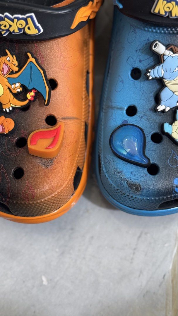 Crocs x Pokemon Rival (Category: Slippers & Slides) located in Valenzuela. Submitted by kramzxc (Listing ID 1465480812, Image 3). Description: 100% original / Personal collection Size: M11 Fit to size 10-11 10-13x used With free jibbitz (charmander/squirtle and gengar) Issue: Small scratch sa toebox 3500 only! Firm! (4995 srp) Meet up: Moa/Conrad/S maison, Lrt 1 monumento, Sm grand central Ship via Lalamove/LBC.