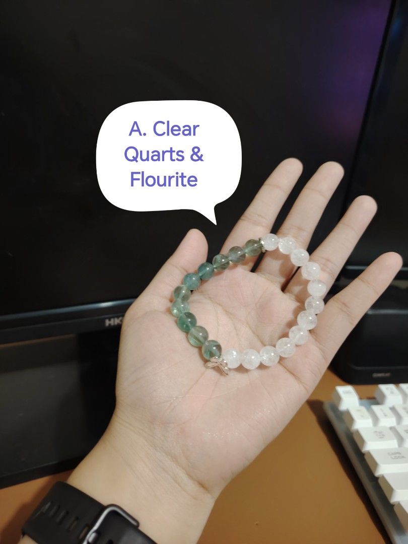 Crystal Bracelet Collection A-E (Category: Bracelets) located in Caloocan City. Submitted by cherishedfinds (Listing ID 1465430456, Image 2). Description: - Real stone - 230 each 💠 2 for 440 💠 3 for 645 - Note: Some beads may have slight imperfections in shape, roundness, or surface details. These are normal characteristics. - Spent 500, get a freebie 🎁 You may add items from my other listings 💯 - Open for take all (10pcs) for 1,990.