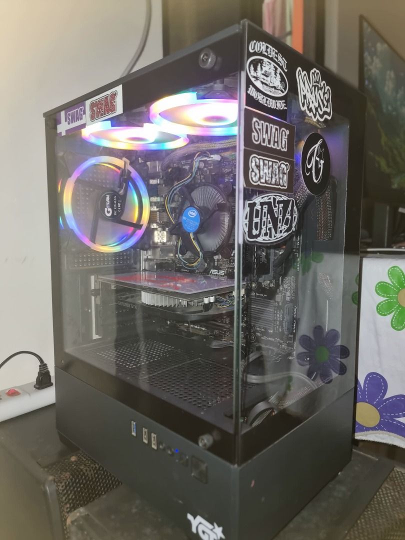 Custom Gaming PC (Category: Desktops) located in Taguig. Submitted by jayrcancej14265 (Listing ID 1465413180, Image 1). Description: For sale yong win-win satin dalawa i5-9400 (6 cores, 6 threads) Asus Prime H310M2 Board Asus GTX 1050ti 4gb OC 16gb ram ddr4 dual stick 120gb SSD Kingston 1tb HDD Western Digital Corsair VS650 650W Power Supply Unit YGT N195 SeaviewCase.