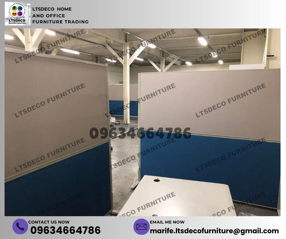 customized panel divider office partition furnitures (Category: Office Furniture & Fixtures) located in Caloocan City. Submitted by lara.ltsdeco (Listing ID 1465408702, Image 2). Description: 👉Are you looking for WORKSTATION, MODULAR CUBICLES OFFICE PARTITION, and OFFICE FURNITURE SUPPLIER? LTSDECO Furniture, is direct supplier, manufacturer, and trusted provider of high quality, affordable and durable modular office divider partition, home and 