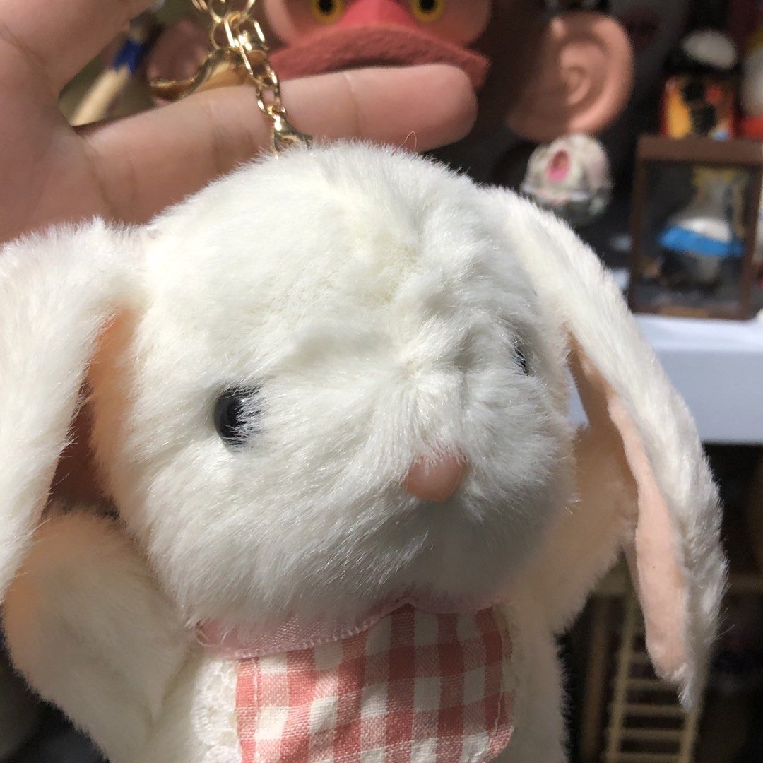 Cute Bunny Charm (Category: Plushies & Soft Toys) located in Quezon City. Submitted by kitsune.treasures (Listing ID 1465495293, Image 2). Description: *First to pay policy! *1 day reservation only. Failure to pay on time, auto cancel. 📍Quezon City * MOD: J&T | Lalamove * MOP: GCASH | BPI 📦ON HAND AND READY TO SHIP! CONDITION: WHAT YOU SEE IS WHAT YOU GET. Dimensions: Kindly check the photos for the actual measurements. Please check all the pho