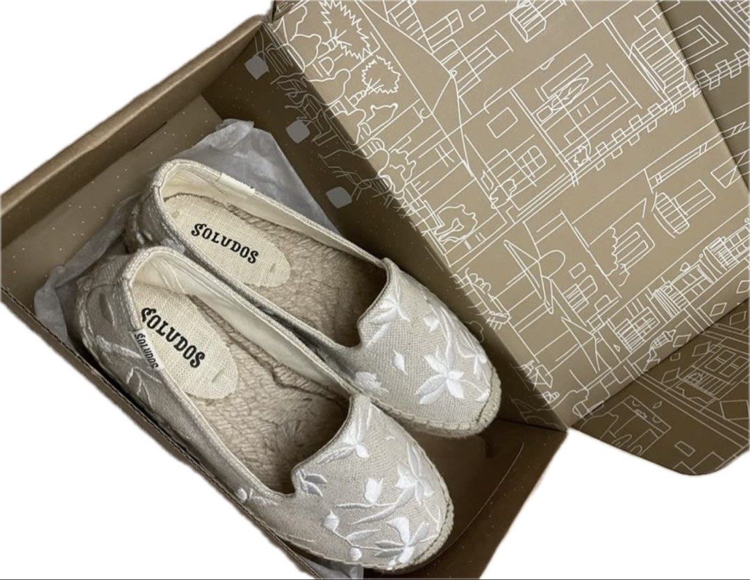 [Dec 20 shipping] Soludos Espadrilles, US 5 (Category: Flats & Sandals) located in Palo. Submitted by bouquiniste (Listing ID 1465428441, Image 2). Description: Never worn.