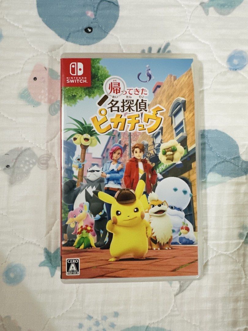 Detective Pikachu Returns - NS1 Japanese Version (Category: Nintendo) located in Dasmarinas. Submitted by chocnutpie (Listing ID 1465417741, Image 1). Description: - Detective Pikachu Returns for Nintendo Switch - Japanese version (but can be played in English - Php800 Loc: Dasmariñas Cavite Shipping thru Lalamove/Grab (buyer will shoulder sf).