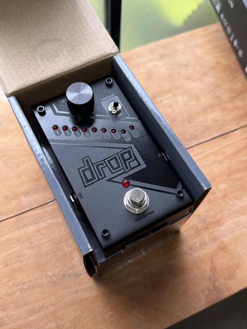 DigiTech Drop Polyphonic Drop Tune Pitch Shifter Pedal (Category: Musical Instruments) located in Bacolod City. Submitted by the_grey (Listing ID 1465457235, Image 1). Description: Tested only good as new No signs of use Check photos for condition Please google for specs/demo RFS: going digital Payments via BPI QR Shipping covered by buyer Lbc COD/COP deposit required Bacolod meetups at Lopues East.