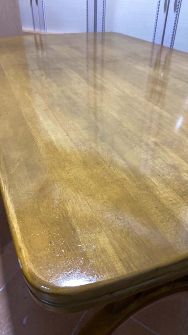 DINING TABLE ‼️ (Category: Announcements) located in Manila. Submitted by nanzkie_2015 (Listing ID 1465575379, Image 3). Description: 4 SEATER DINING TABLE ‼️ L53 W31.5 H27 inches *solid wood *removable leg 🏷️4,800.