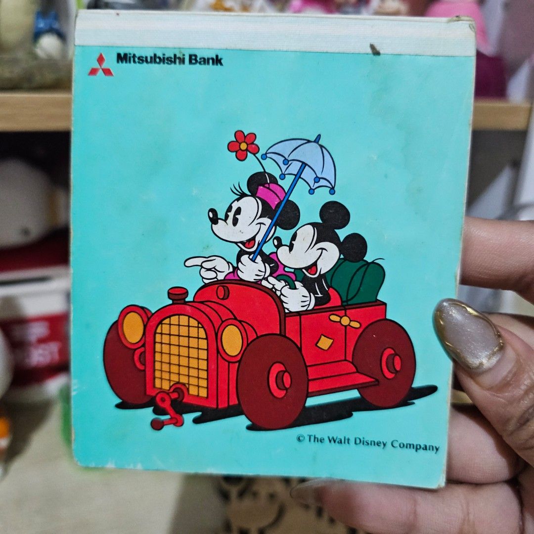 Disney Mickey Mouse Memo Pad (Category: Stationery & School Supplies) located in Manila. Submitted by lovelylovesjapan (Listing ID 1465415261, Image 1). Description: 🌸The item is on-hand and authentic from Japan 🌸Mode of Payment (MOP): GCASH/Bank Transfer 🌸Mode of Delivery (MOD): J&T or Lalamove (Shipping every Saturday and Sunday) Notes: 🩷Breakable items are packed with care and caution. Seller will not be held liable for any damages incurre