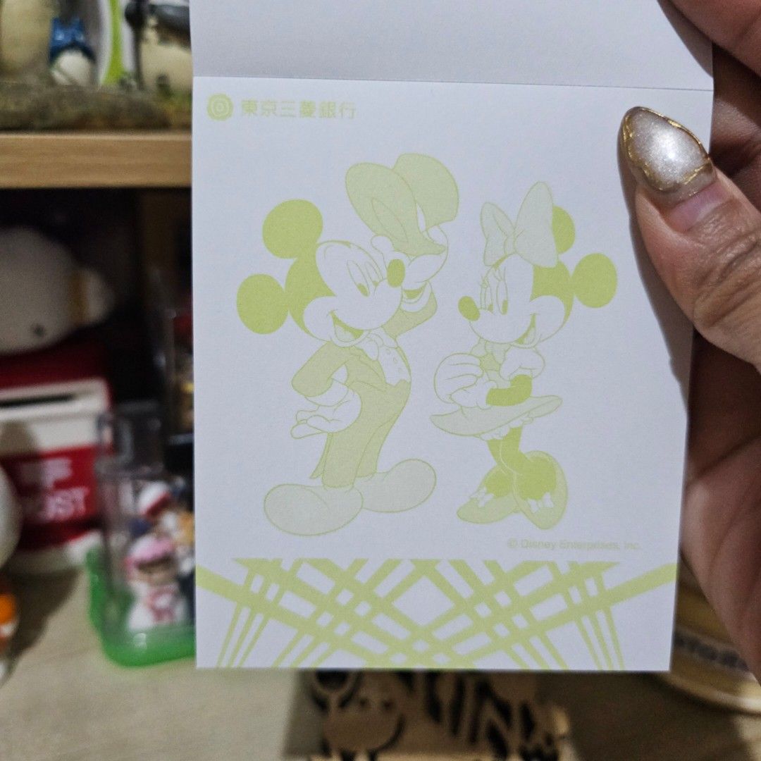 Disney Mickey Mouse Memo Pad (Category: Stationery & School Supplies) located in Manila. Submitted by lovelylovesjapan (Listing ID 1465415422, Image 2). Description: 🌸The item is on-hand and authentic from Japan 🌸Mode of Payment (MOP): GCASH/Bank Transfer 🌸Mode of Delivery (MOD): J&T or Lalamove (Shipping every Saturday and Sunday) Notes: 🩷Breakable items are packed with care and caution. Seller will not be held liable for any damages incurre