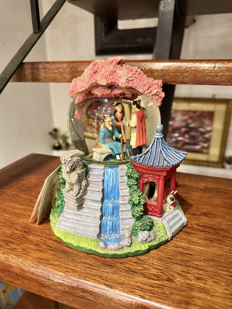 Disney Mulan Rotating Musical Snow Globe (Category: Vintage Collectibles) located in Manila. Submitted by blueseamarketing (Listing ID 1465505247, Image 1). Description: No box Rotates.