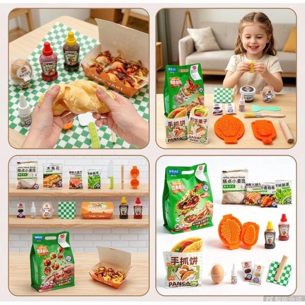 DIY Food Slime Toy Making Kit (Category: Kids Toys) located in Quezon City. Submitted by royal.laileenchen (Listing ID 1465485365, Image 2). Description: DIY Food Pretend-Play Slime Set – Pancake, Takoyaki & Dessert Theme A fun and creative DIY food-making pretend-play set designed for children who enjoy cooking games, crafting, and imaginative play. Kids can use the soft slime to create colorful pretend foods such as pancakes, tacos, takoyaki, i