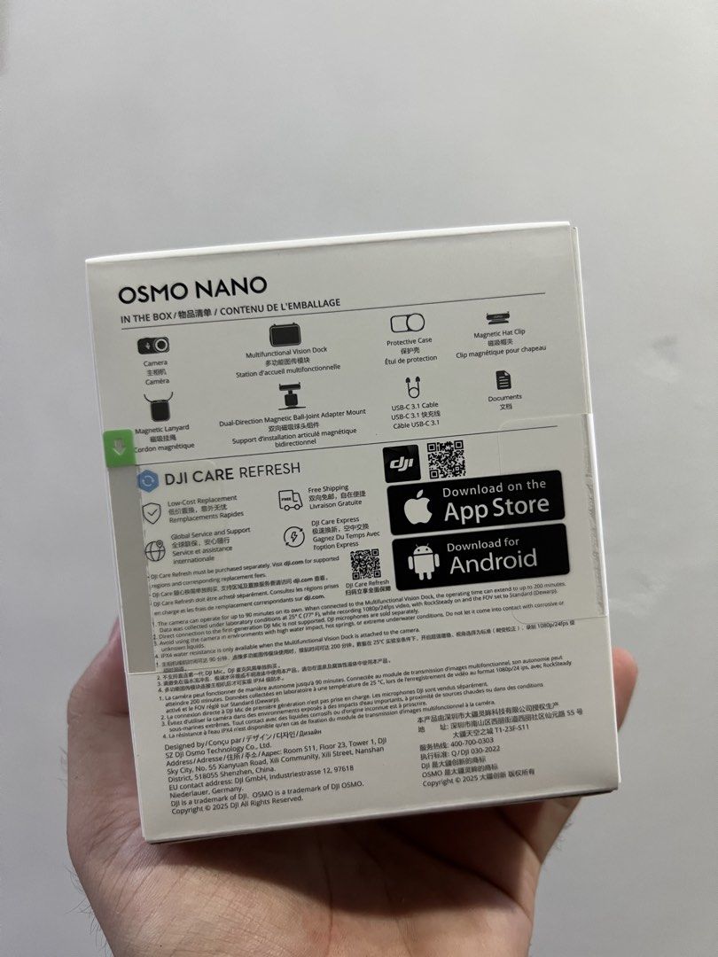 Dji Osmo Nano 128gb (Category: Cameras) located in Pasay City. Submitted by shansey21 (Listing ID 1465413856, Image 2). Description: For sale! Brandnew sealed below srp Dji Nano Standard 128gb 1 year warranty / Dji PH 15,500 pesos only Vitocruz Taft Pick up / Meetup cod / cop will do + sf.