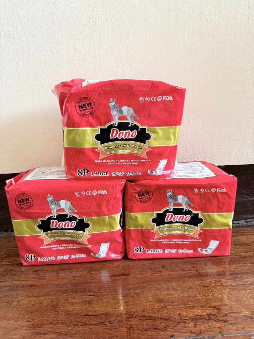 DONO DIAPER - Male/ Female (Category: Homes & Other Pet Accessories) located in Manila. Submitted by _sharsharg (Listing ID 1465430632, Image 1). Description: Dono Diaper 𝐀𝐯𝐚𝐢𝐥𝐚𝐛𝐥𝐞 𝐬𝐢𝐳𝐞𝐬: Female - small, medium & large Male - small & large.