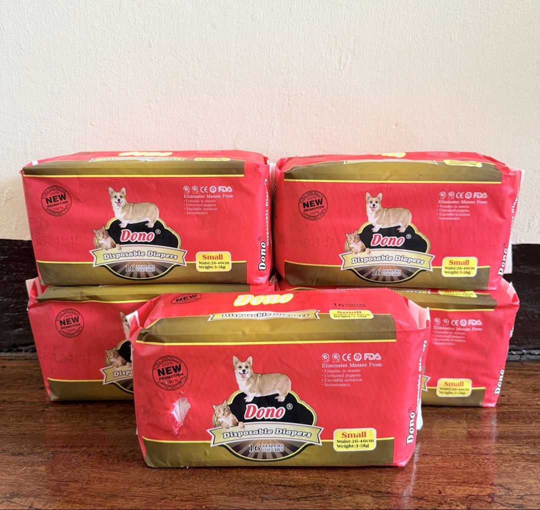 DONO DIAPER - Male/ Female (Category: Homes & Other Pet Accessories) located in Manila. Submitted by _sharsharg (Listing ID 1465430632, Image 2). Description: Dono Diaper 𝐀𝐯𝐚𝐢𝐥𝐚𝐛𝐥𝐞 𝐬𝐢𝐳𝐞𝐬: Female - small, medium & large Male - small & large.