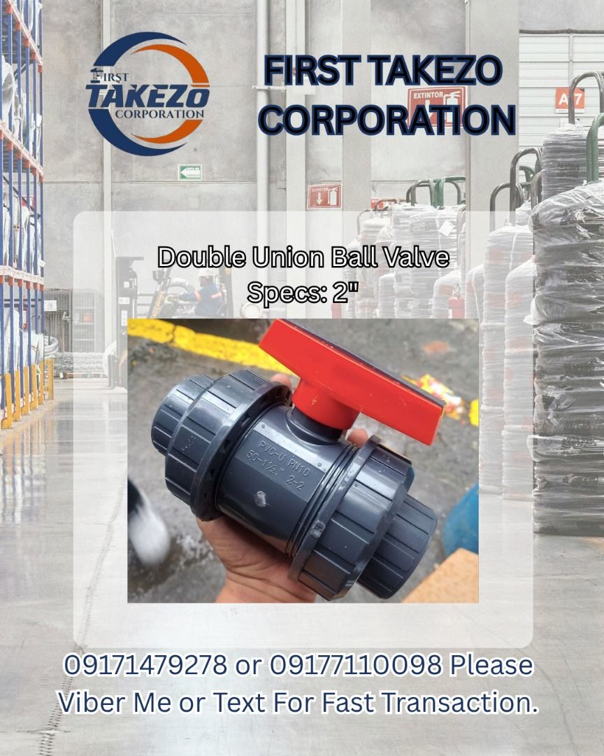 Double Union Ball Valve Specs. 2" (Category: Everything Else Others) located in Manila. Submitted by joeyroque09 (Listing ID 1465423267, Image 1). Description: Double Union Ball Valve Specs. 2".