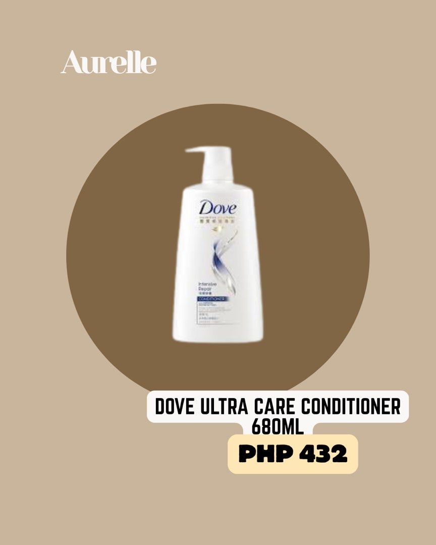 Dove conditioner (Category: Body Care) located in Manila. Submitted by aurelleph (Listing ID 1465520755, Image 1). Description: 🎀FOLLOW OUR FB, IG AND TIKTOK Stay updated with our latest products, new arrivals, announcements, and restocks. IG: @aurellephofficial FB: Aurelle TIKTOK: aurellephofficial See you there! ♡.