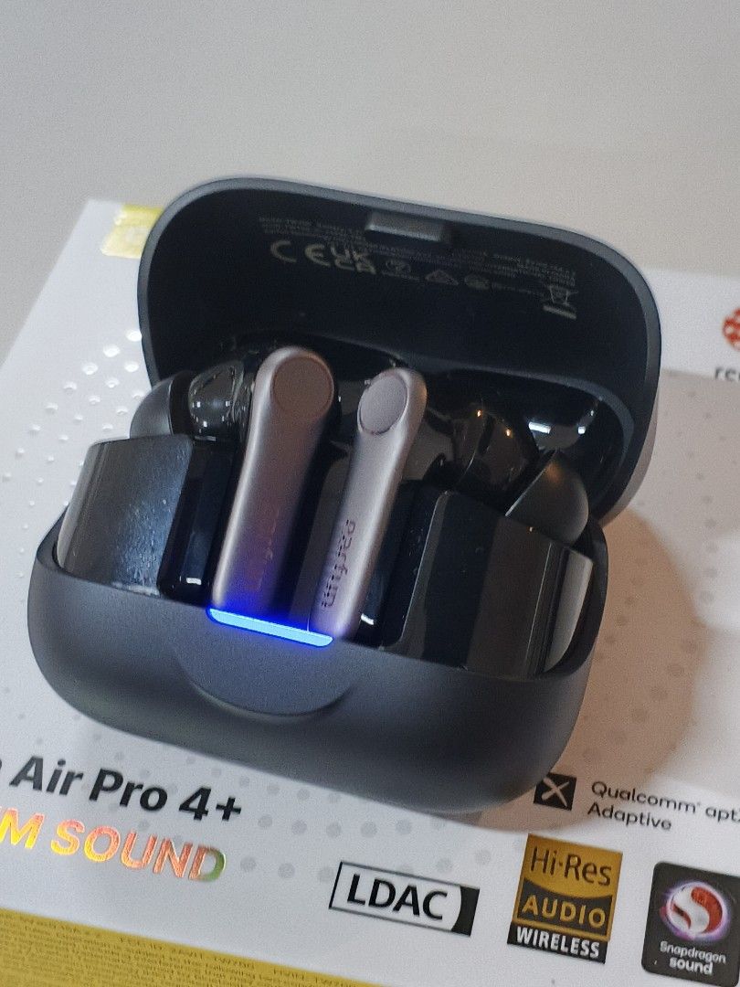 EarFun Air Pro 4+ ANC Wireless Earbuds (Category: Earphones) located in Quezon City. Submitted by tennyaldo (Listing ID 1465385776, Image 2). Description: rfs: switch to iem - Item: EarFun Air Pro 4+ Wireless Earbuds - Color: Black - Key Features: Active Noise Cancellation (ANC), LDAC support, -Res Audio Wireless, Snapdragon Sound, and Qualcomm aptX Adaptive - Inclusions: Charging case, original retail box, and Digital Walker receipt - Purchase D