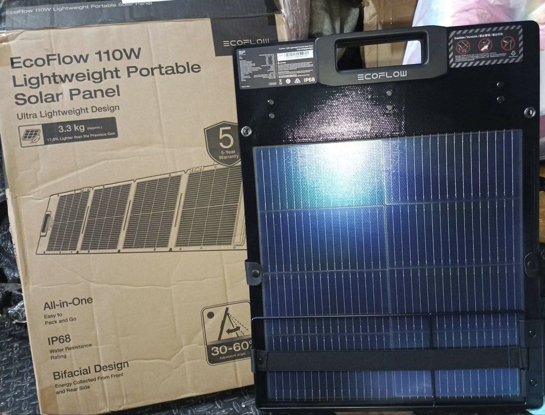 EcoFlow 110W Lightweight Portable Solar Panel (Category: Batteries & Chargers) located in Quezon City. Submitted by SomeThingsMustGo.ph (Listing ID 1465437484, Image 1). Description: Brand New EcoFlow 110W Lightweight Portable Solar Panel ₱10,000 📍Novaliches, Qc You can pickup personally.