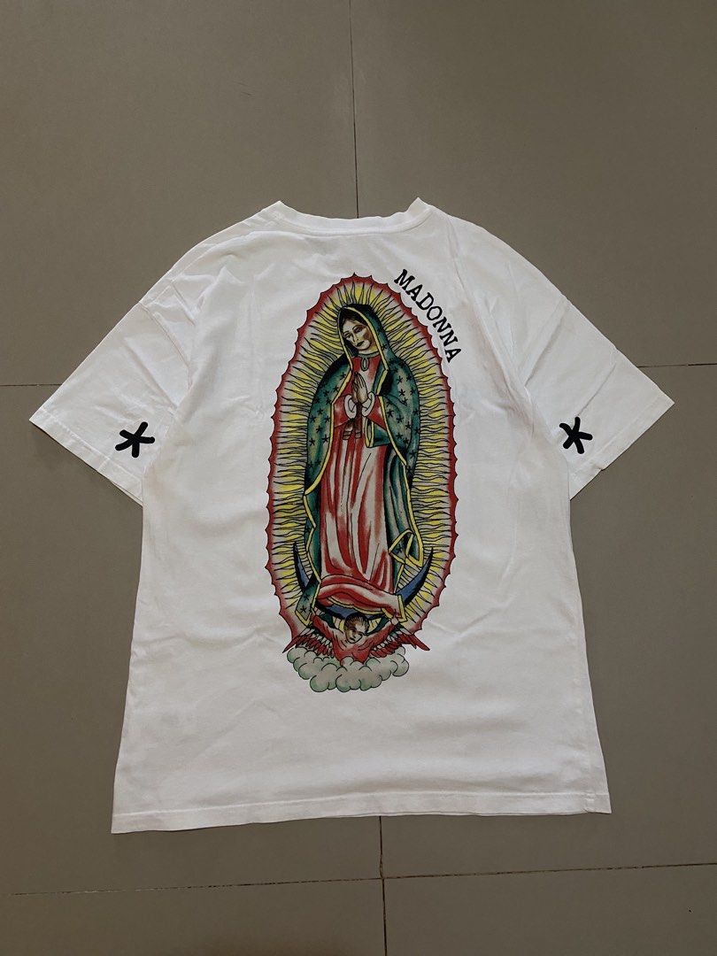 ED HARDY MADONNA (Category: Tshirts & Polo Shirts ) located in San Pablo. Submitted by tripnthrift15 (Listing ID 1465395417, Image 2). Description: ED HARDY SIZE LARGE ON TAG COMPLETE TAGS GOOD CONDITION DIMES 22*30.