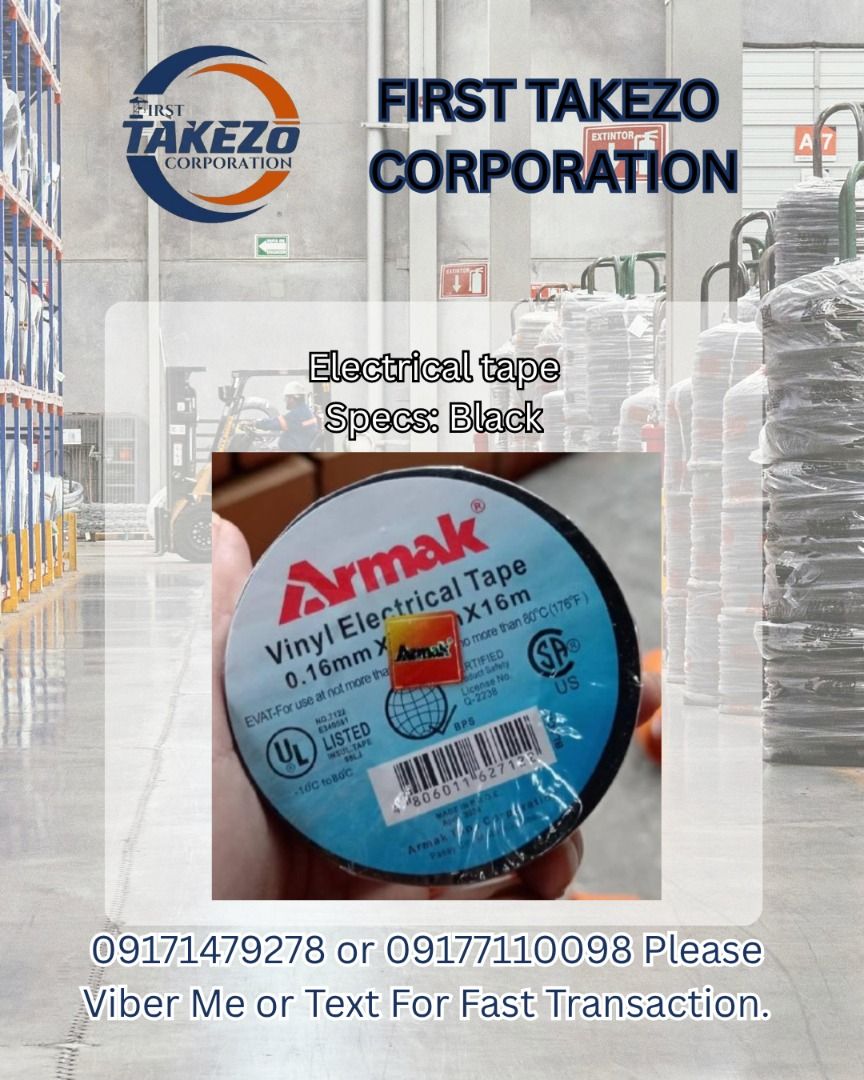 Electrical tape Specs: Black (Category: Everything Else Others) located in Manila. Submitted by joeyroque09 (Listing ID 1465423481, Image 1). Description: Electrical tape Specs: Black.