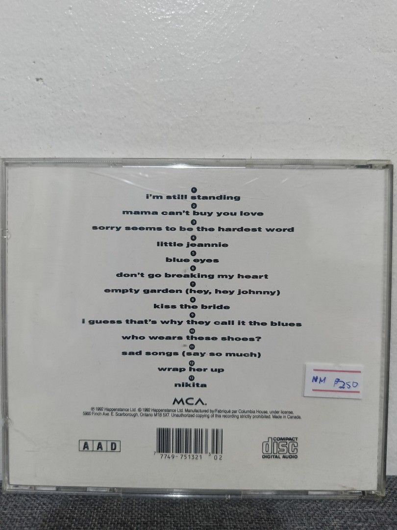Elton John - Greatest Hits (Category: CDs & DVDs) located in Cavite. Submitted by bodega_ni_kiks11 (Listing ID 1465450704, Image 2). Description: .