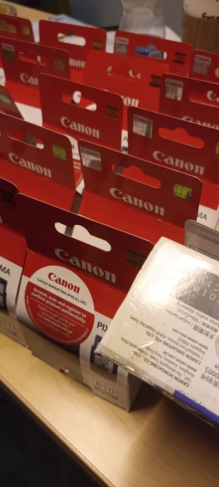 Empty Canon Ink Cartridges (Category: Printers, Scanners & Copiers) located in Santa Maria. Submitted by dr.ariesramos (Listing ID 1465447163, Image 2). Description: 13pcs Empty Canon Ink Cartridges all in for P2,999 - complete with box and plastic container 4pcs 745 black 2pcs 746 colored 4pcs 810 black 3pcs 811 colored - Authentic empty Canon ink cartridges with original retail packaging - Standard Canon brand design as shown in photos - Sold a