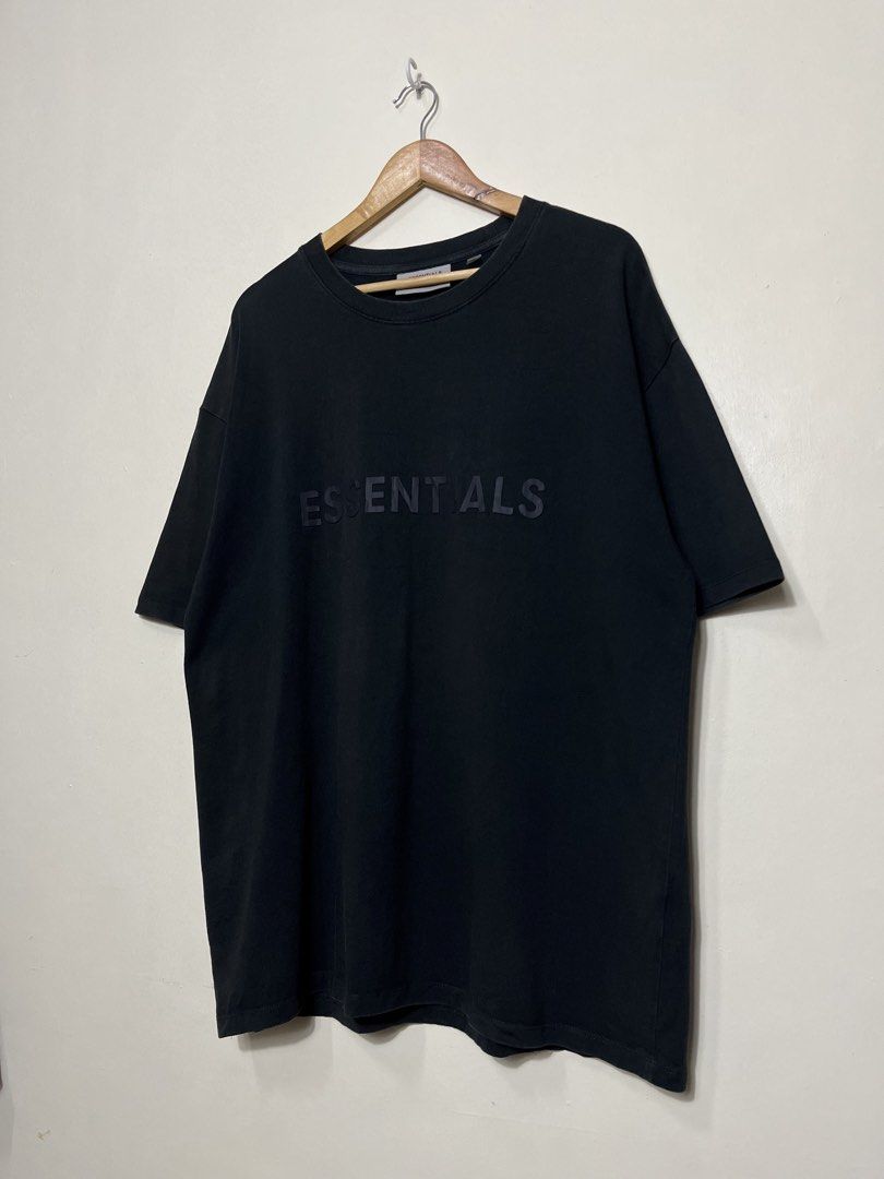 Essential Script Shirt (Category: Tshirts & Polo Shirts ) located in Malolos. Submitted by paulogalan77273 (Listing ID 1465503118, Image 2). Description: Essential Script Shirt - Condition: Good Color rate: 9.5/10 Size: Large Width: 24 Length: 30 - Location: Malolos Bulacan Courier: J&T / LALAMOVE/ LBC.
