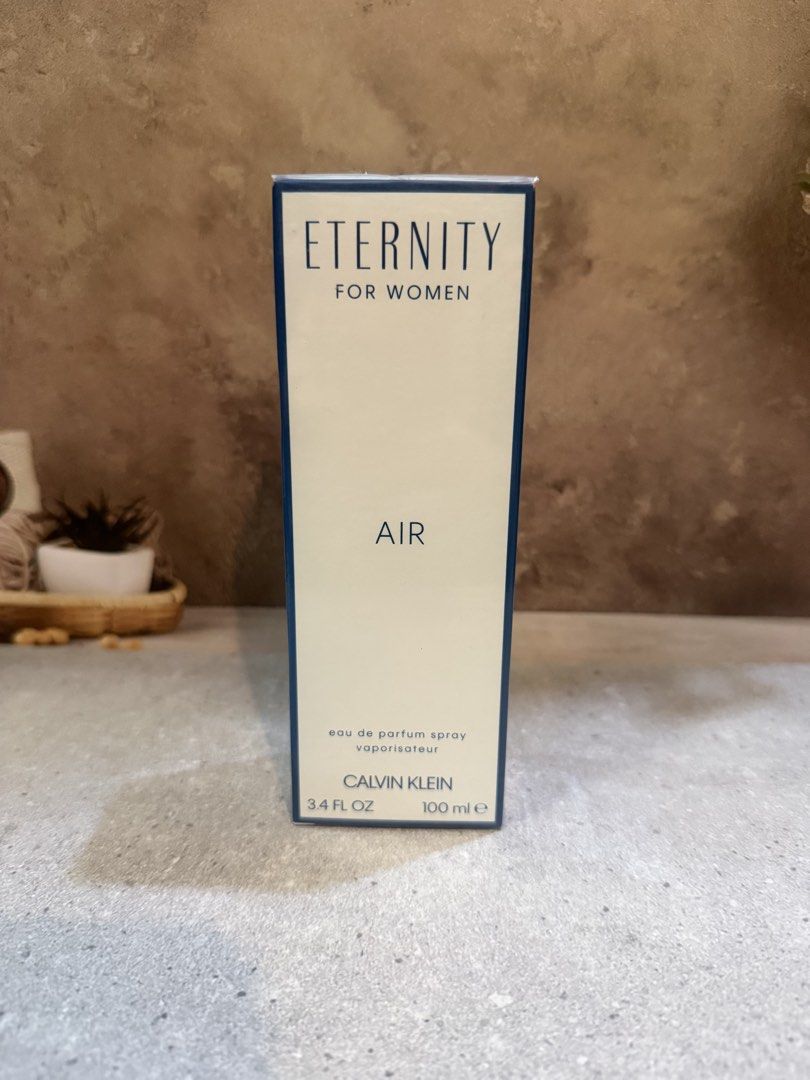 Eternity For Women Air Perfume (Category: Fragrance & Deodorants) located in Paranaque City. Submitted by oommggg (Listing ID 1465578812, Image 1). Description: 100 % Original Perfume! Not fake NOT Us, Dubai, Singapore Etc. 100% ORIGINAL!!!! Paranaque area.