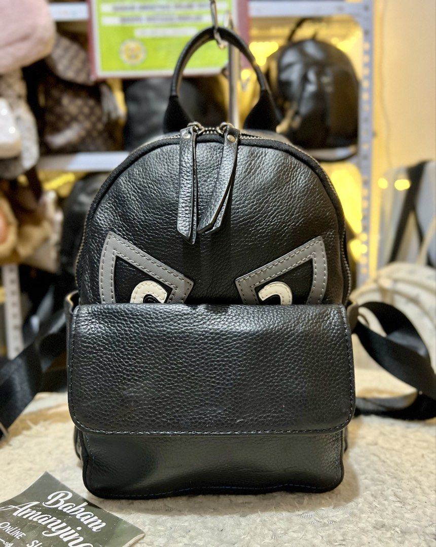 Eye themed Leather Backpack Medium (Category: Backpacks) located in Rizal. Submitted by babamamanyingonlineshop (Listing ID 1465532790, Image 2). Description: .