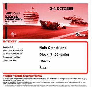 (Category: ) located in . Submitted by sgticketoutlet (Listing ID 1465395110, Image 1). Description: .