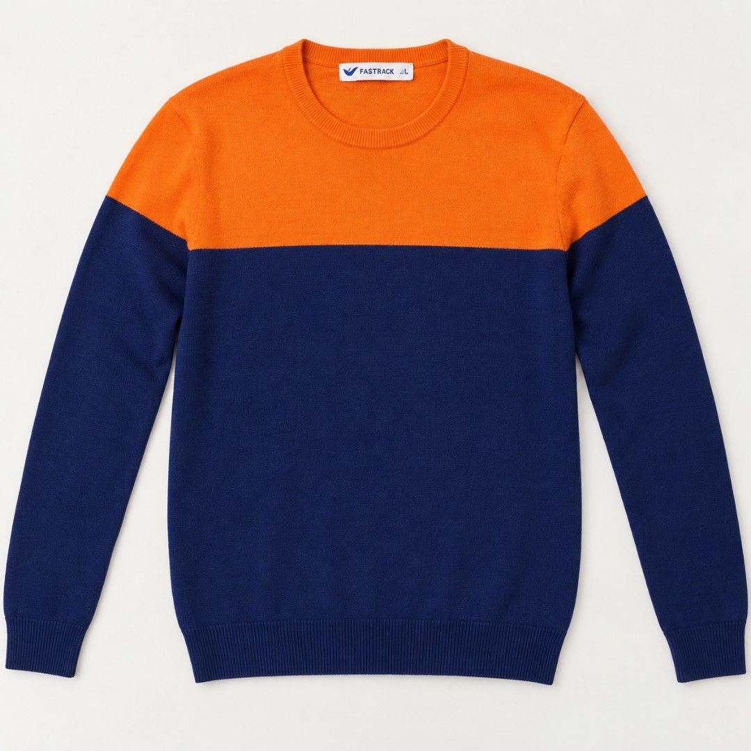 Fartree Color Block Sweater (Category: Coats, Jackets and Outerwear) located in Manila. Submitted by phoebecali (Listing ID 1465437010, Image 1). Description: • Fartree color block sweater • Features orange and blue panels • Crew neck design • Long sleeves • Made of knit material • Suitable for various occasions Size : Medium Condition : used only 1 time Good as new Bought in Australia. Taguig area 09172404648 MOP : GCASH / BDO / METROBANK /BPI .