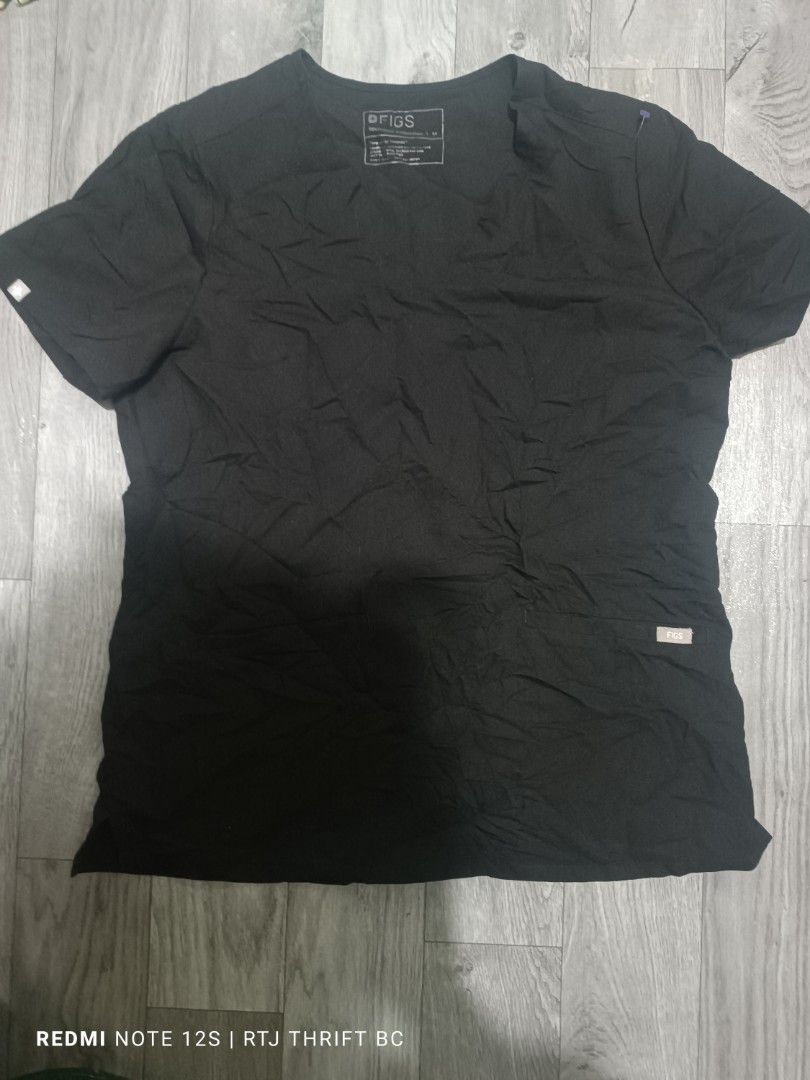 Figs Black Casma TOP ONLY (Medium on Tag) (Category: Others Tops) located in Baguio. Submitted by thanksgodforthedogs (Listing ID 1465495855, Image 2). Description: Casma Top W: 42" Shoulders Width: 15" L: 26" Tag: Medium 3 Pockets Like New to Good as New Last Price: P1,300 + SF 3 Available.