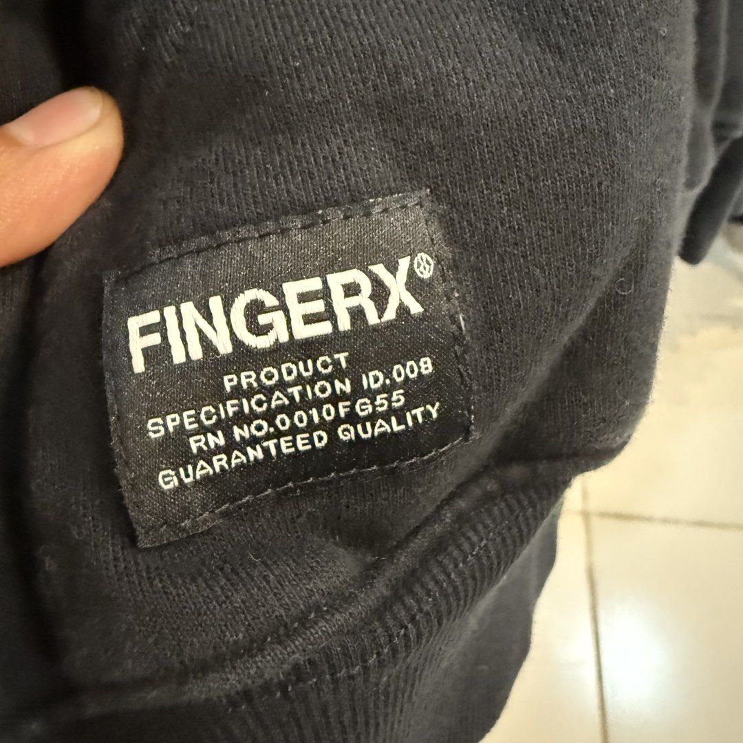 fingercroxx x space black hoodie (Category: Coats, Jackets and Outerwear) located in Manila. Submitted by carbungcoalex (Listing ID 1465541721, Image 2). Description: FINGERCROXX BLACK HOODIE 20 by 26 Good Condition Complete tags 1K CLAIM.
