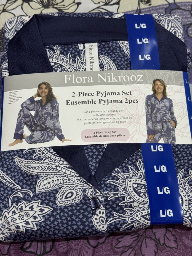 Flora Nikrooz 2pc pyjama set (Category: Announcements) located in Quezon City. Submitted by branded_jo (Listing ID 1465491045, Image 3). Description: Original Flora Nikrooz 2pcs pyjama set Color blue Large size Brand new Bought in Canada Lalamove Ready .