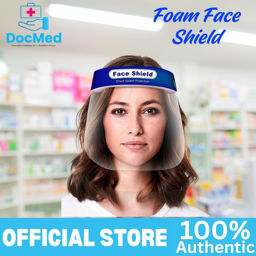 FOAM FACESHIELD (GARTERIZED) (Category: Face Masks & Face Shields) located in Quezon City. Submitted by zee_010200 (Listing ID 1465417354, Image 3). Description: - Clear protective face shield for direct splash and dust protection - Comfortable blue forehead foam and secure elastic band - Lightweight design perfect for all-day wear - Brand new and ready to ship.