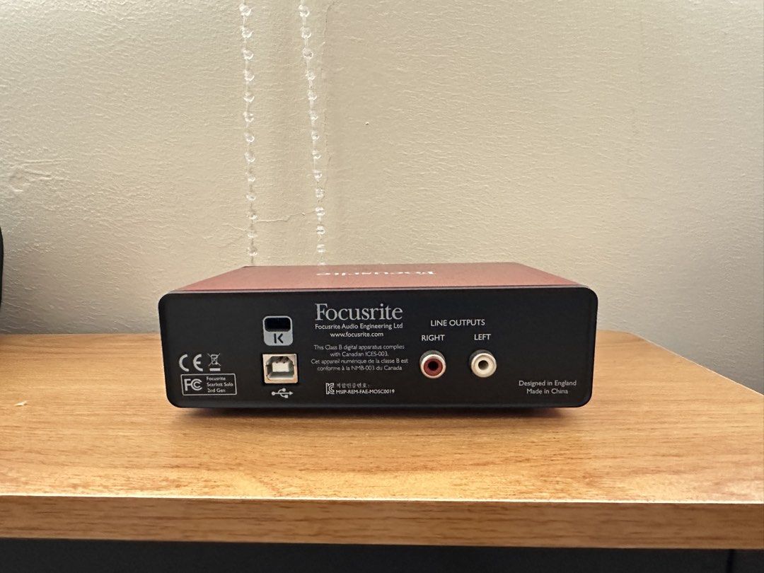 Focusrite Scarlett Solo 2nd Gen (Category: Musical Instruments) located in Muntinlupa City. Submitted by cordiepie (Listing ID 1465437577, Image 3). Description: Selling my Focusrite Scarlett Solo 2nd Generation. • Bought in 2018 • Lightly used, mostly kept in storage • Fully functional, no issues • Clean and well-maintained • Good for vocals, guitar, instruments, and home recording • USB cable included • No original box or manual Inclusions: Foc