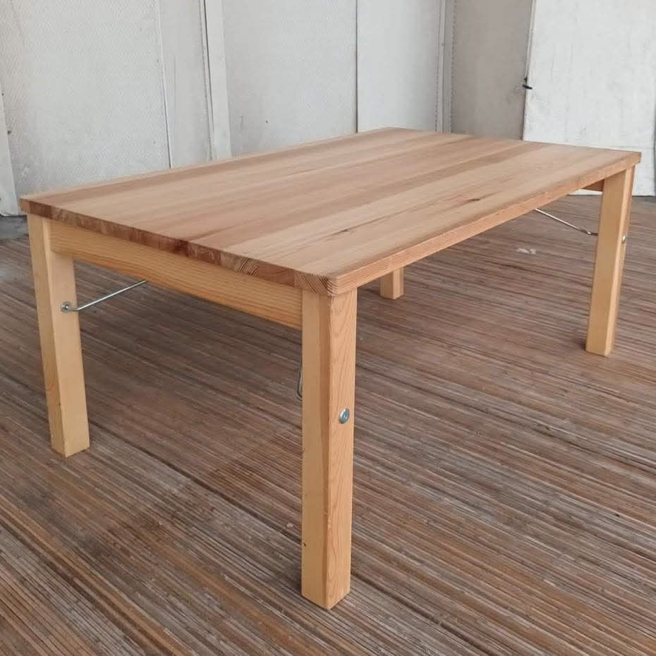 Folding Low table (Category: Tables & Sets) located in Meycauayan. Submitted by marygracecasimiro (Listing ID 1465525240, Image 3). Description: Muji Pine Wood Folding Low Table L31.5 x W19.5 x H14 Price: 3,500🩷🧡.